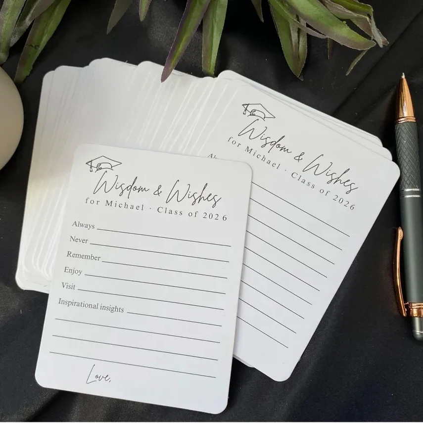 Personalized Graduation Advice Cards – Wisdom & Wishes Set - Image 6
