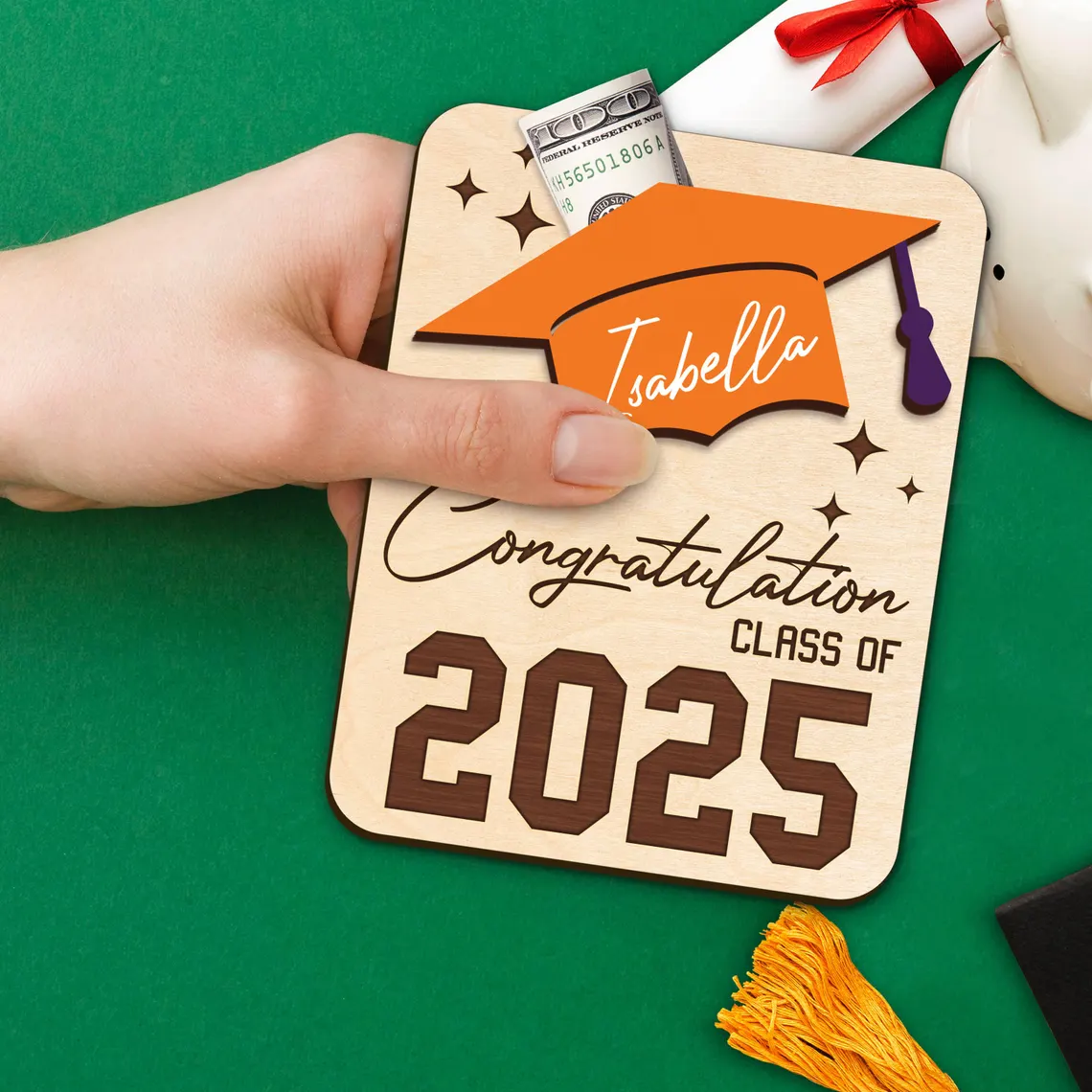 Personalized Graduation Money Holder – Class of 2025 Gift - Image 5