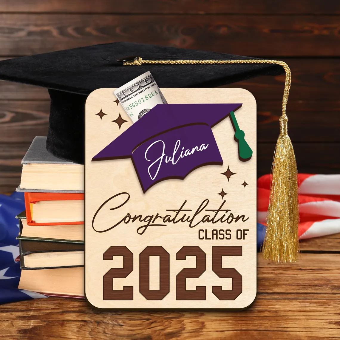 Personalized Graduation Money Holder – Class of 2025 Gift - Image 6