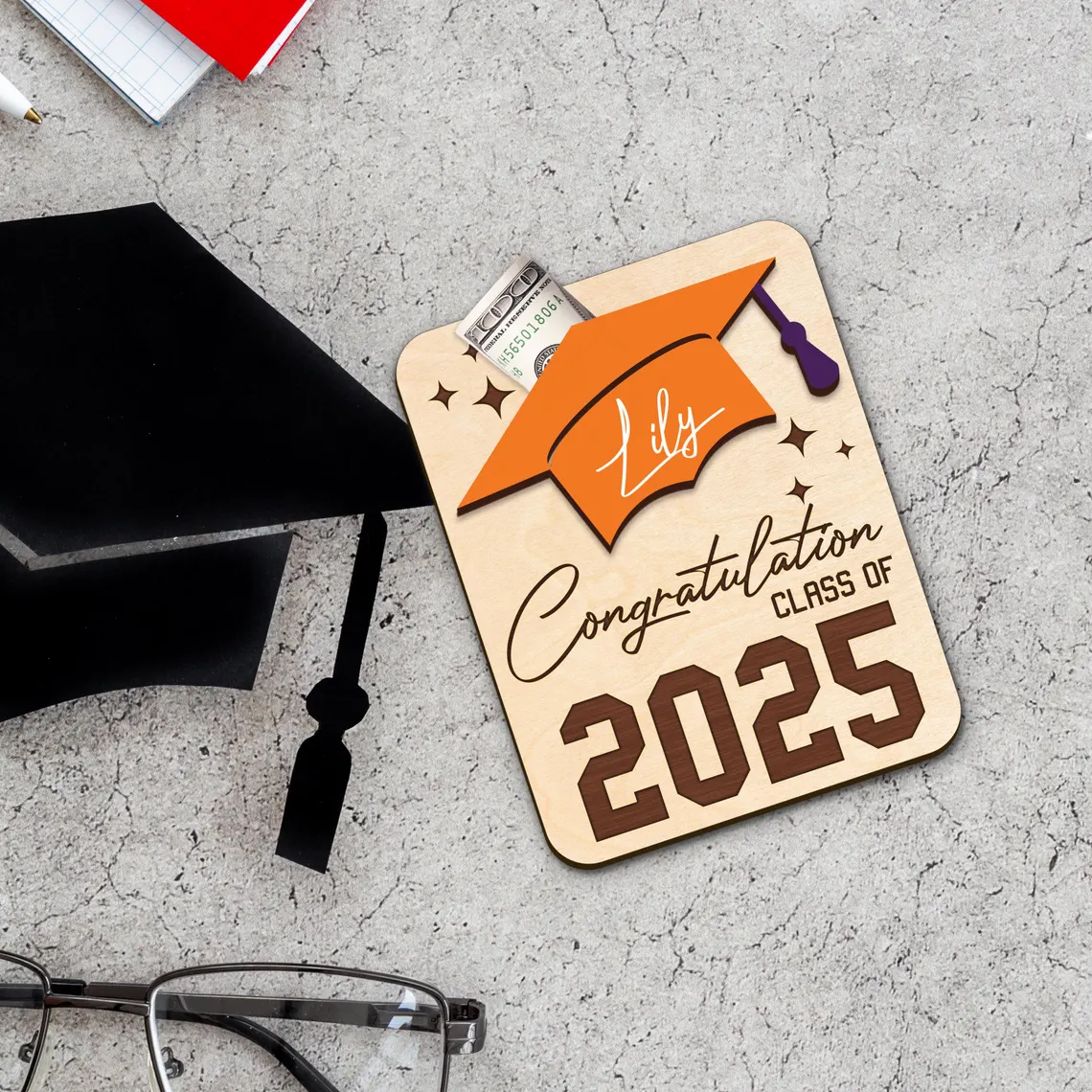 Personalized Graduation Money Holder – Class of 2025 Gift - Image 8