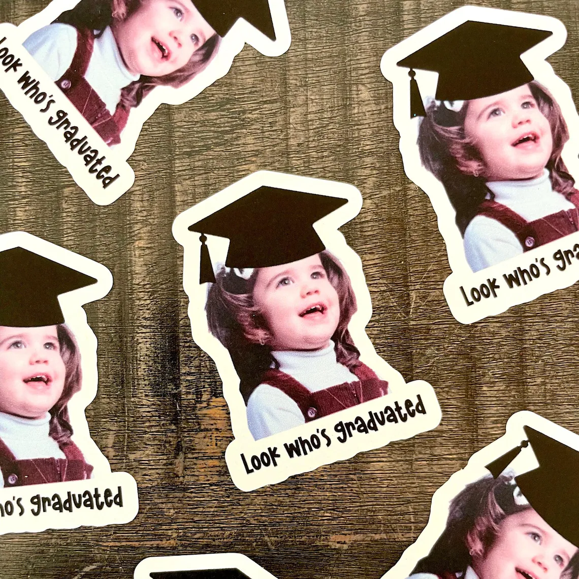 Personalized Graduation Stickers – Custom Face Party Favors - Image 4