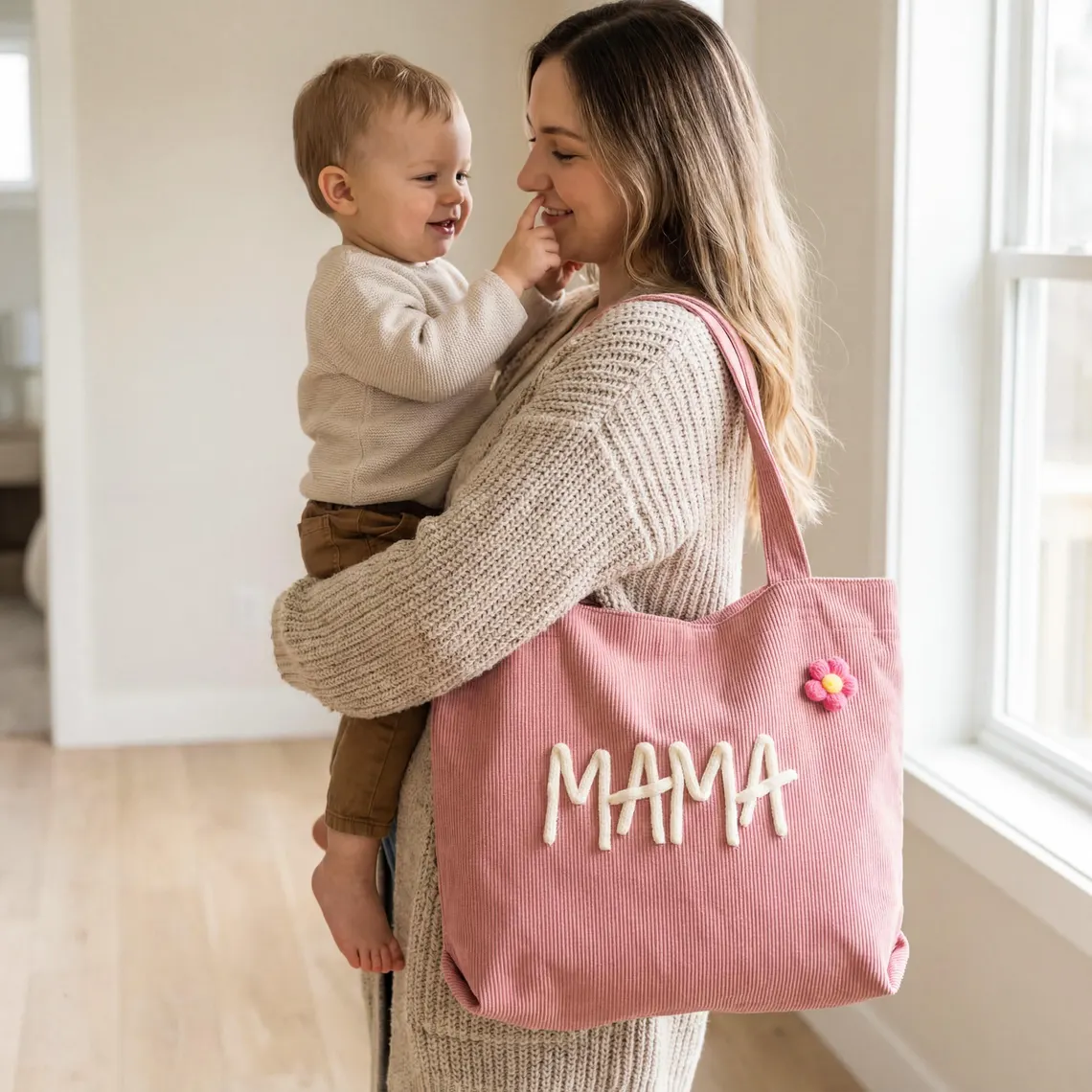 Personalized Grandma Tote Bag with 3D Name Gift - Image 8