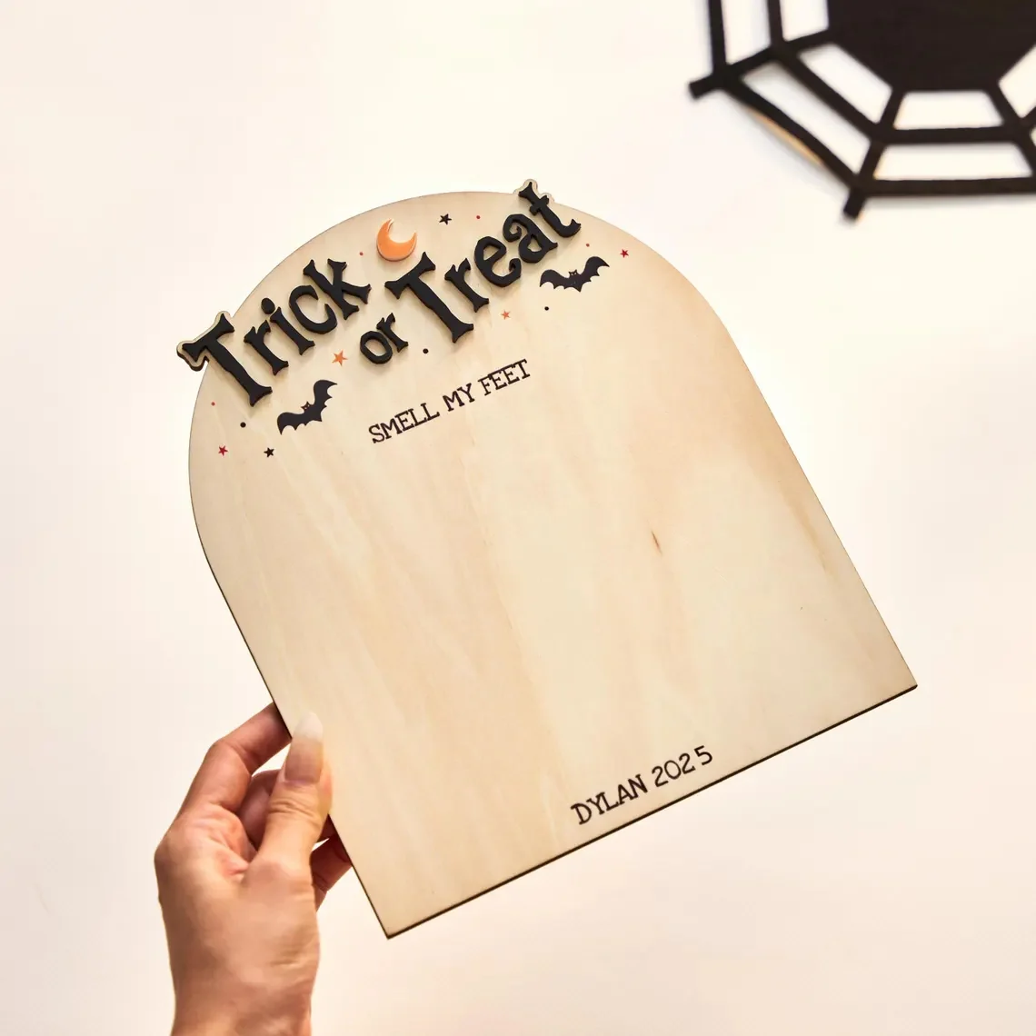 Baby’s First Halloween Footprint Sign – Personalized DIY Keepsake - Image 3
