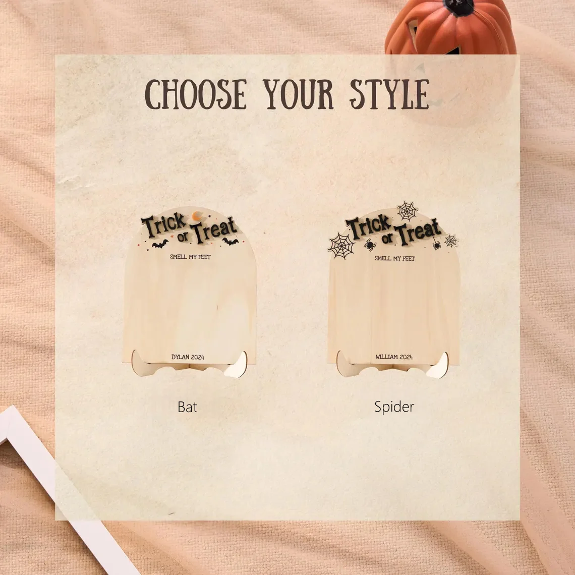 Baby’s First Halloween Footprint Sign – Personalized DIY Keepsake - Image 6