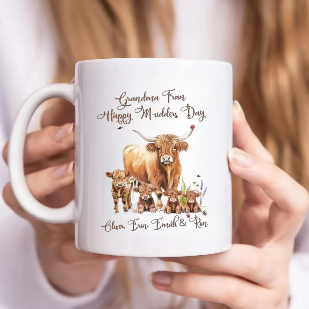 Personalized Highland Cow Vase | Custom Ceramic Flower Vase Gift - Image 6