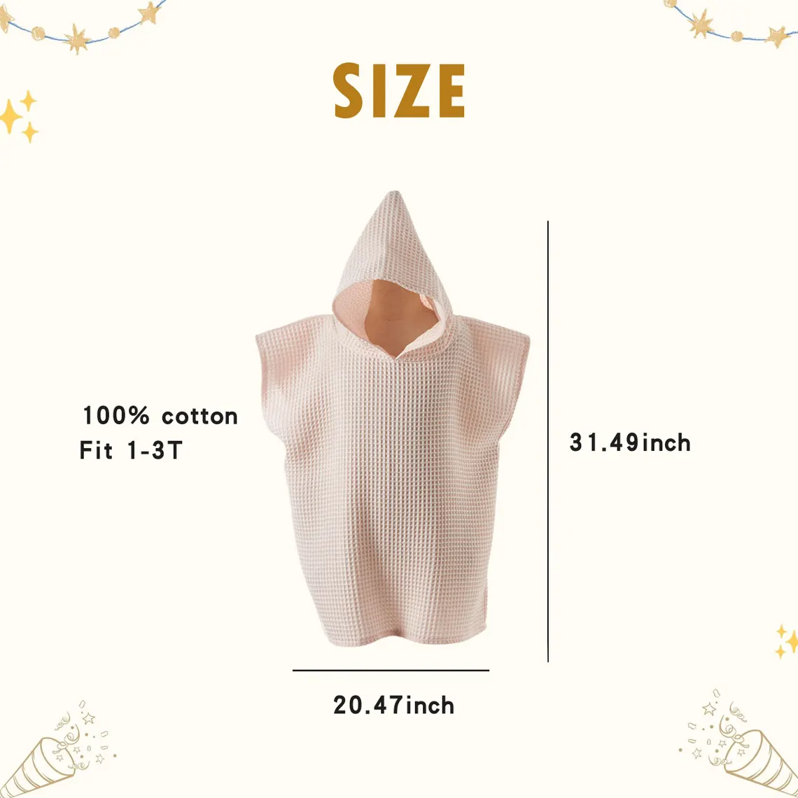 Personalized Toddler Beach Towel | Hooded Poncho 1–3T - Image 3