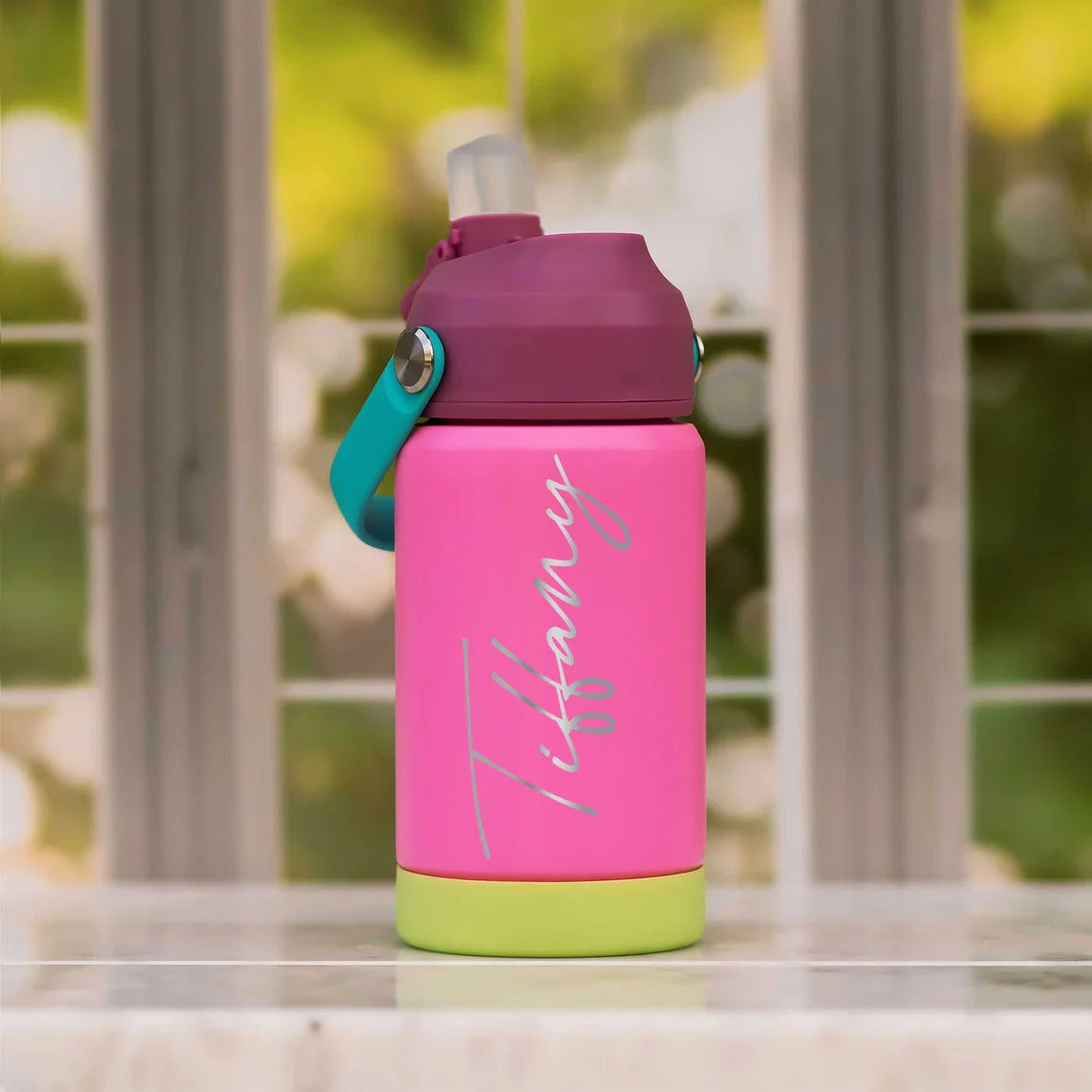 Personalized Name Kids Water Bottle – 12oz Stainless Steel Tumbler - Image 6