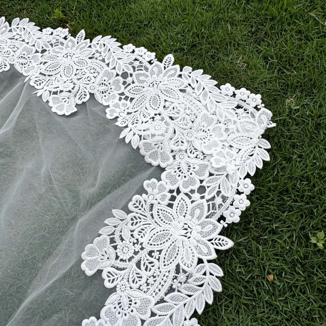Personalized Lace Wedding Welcome Sign Sheer Fabric Banner - Image 3