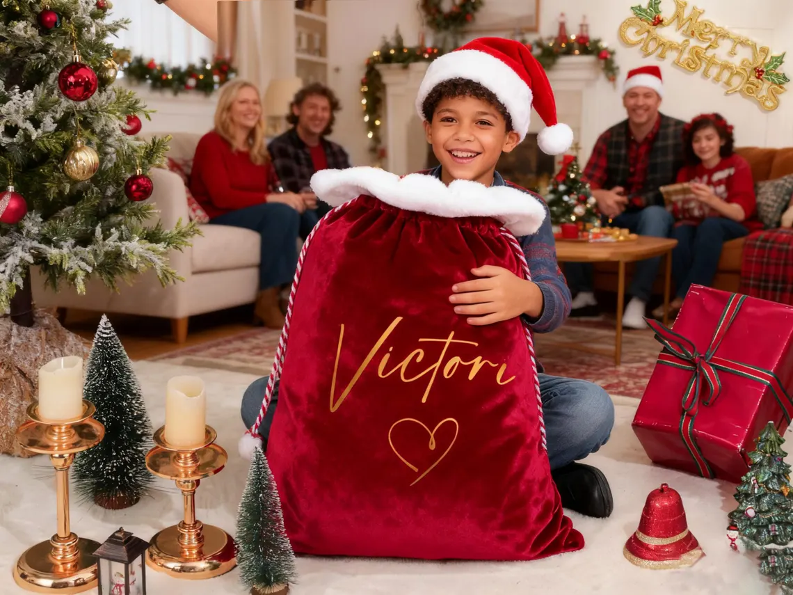 Personalized Large Santa Sack – Christmas Gift Bag with Name(Buy 2 Free Shipping) - Image 3