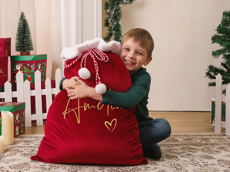 Personalized Large Santa Sack – Christmas Gift Bag with Name(Buy 2 Free Shipping) - Image 4