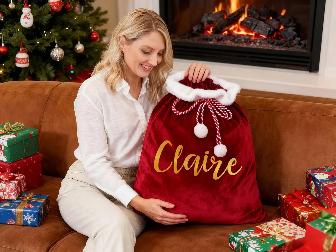 Personalized Large Santa Sack – Christmas Gift Bag with Name(Buy 2 Free Shipping) - Image 5
