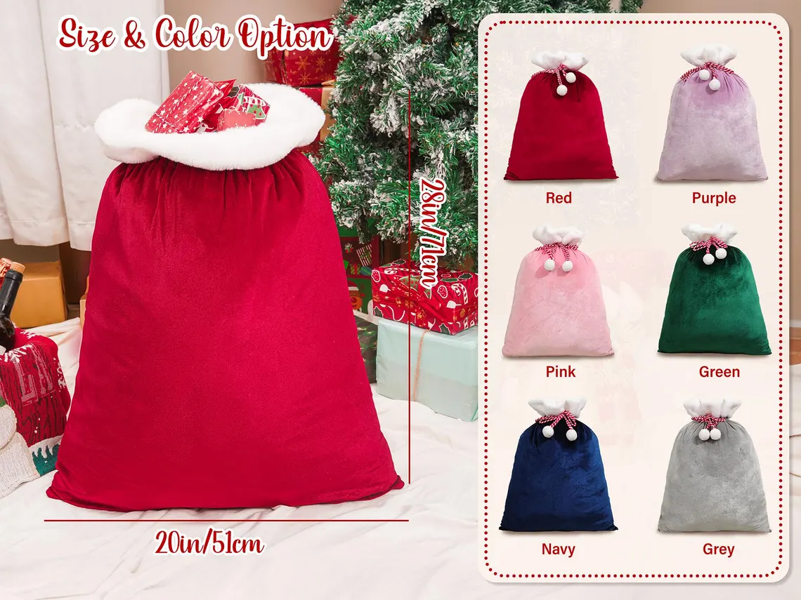 Personalized Large Santa Sack – Christmas Gift Bag with Name(Buy 2 Free Shipping) - Image 7