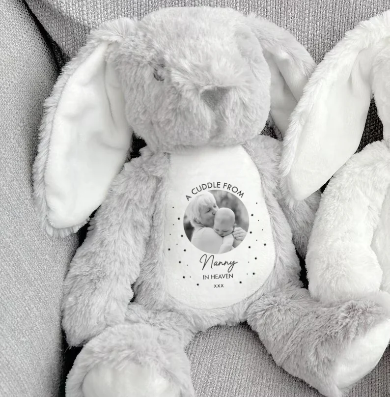 Personalized Memorial Soft Toy with Photo | A Cuddle From Heaven - Image 2