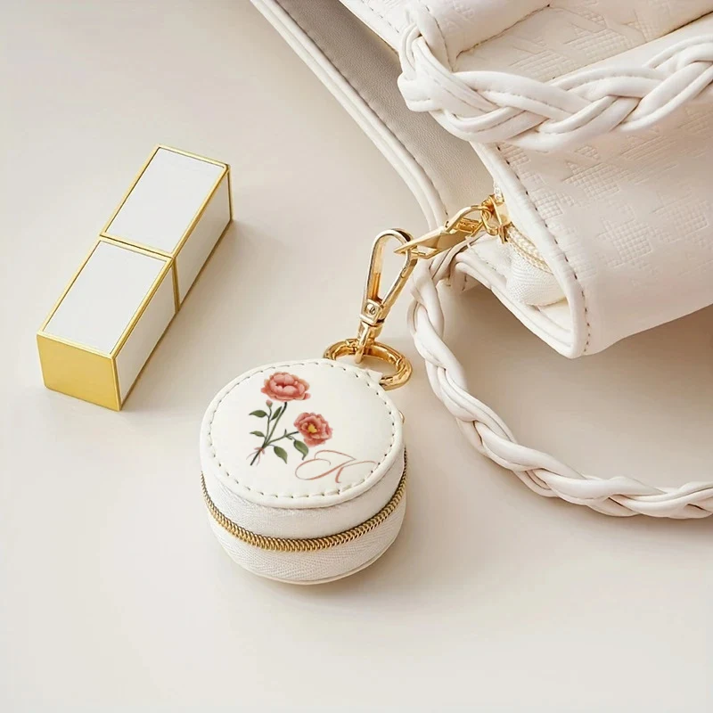 Personalized Mini Ring Holder – Birth Flower Travel Jewelry Case & Bridesmaid Gift - Image 6