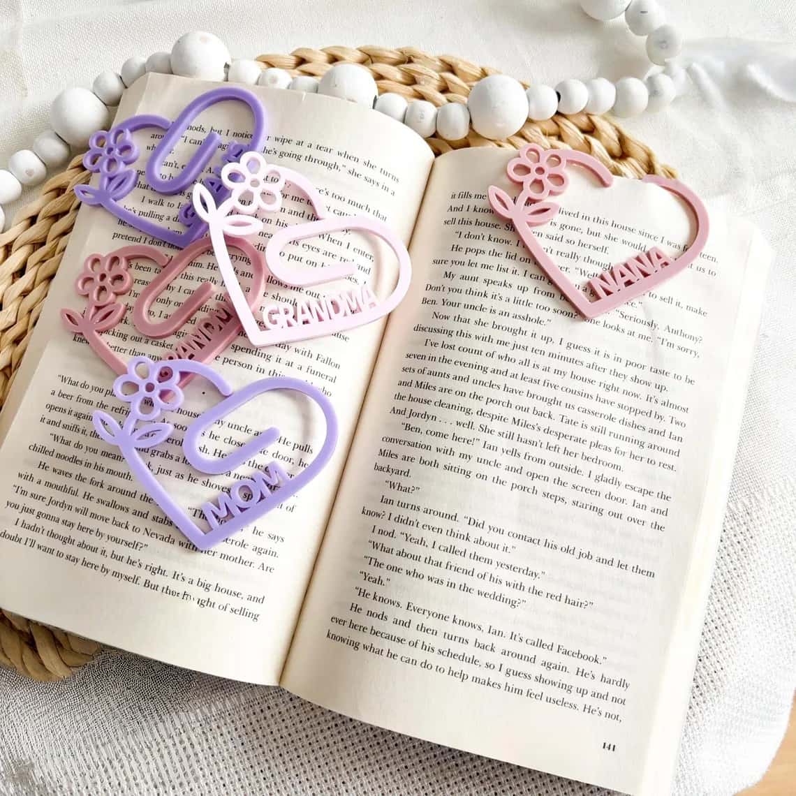 Set of 2 Personalized Mother’s Day Jumbo Bookmarks – Gift for Mom & Grandma - Image 2