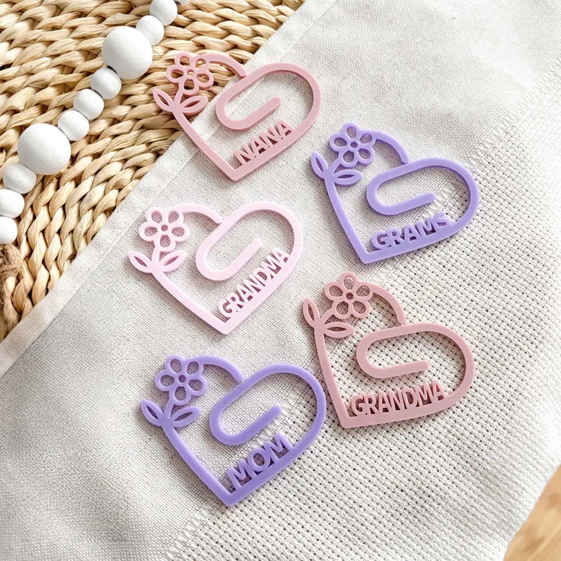 Set of 2 Personalized Mother’s Day Jumbo Bookmarks – Gift for Mom & Grandma - Image 4