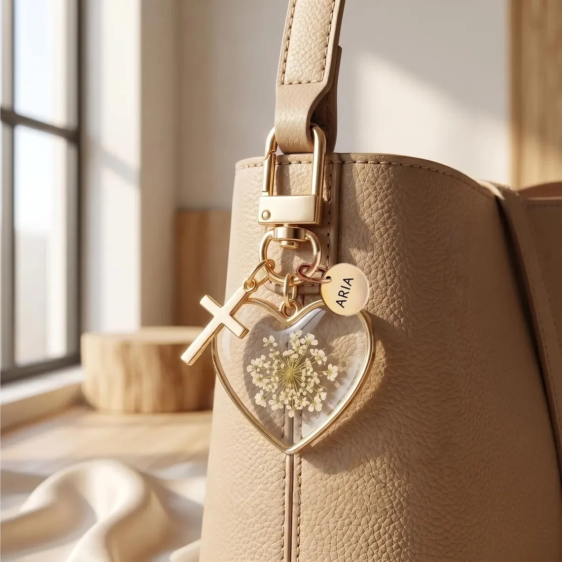 Personalized Mustard Seed Bagchain | Christian Faith Gift - Image 2