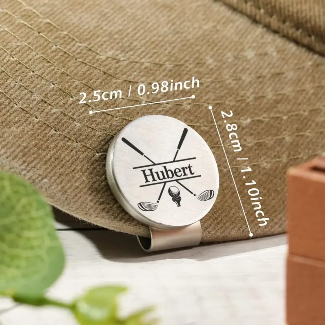 Personalized Name Golf Ball Marker Custom Engraved Golfer Gift - Image 3