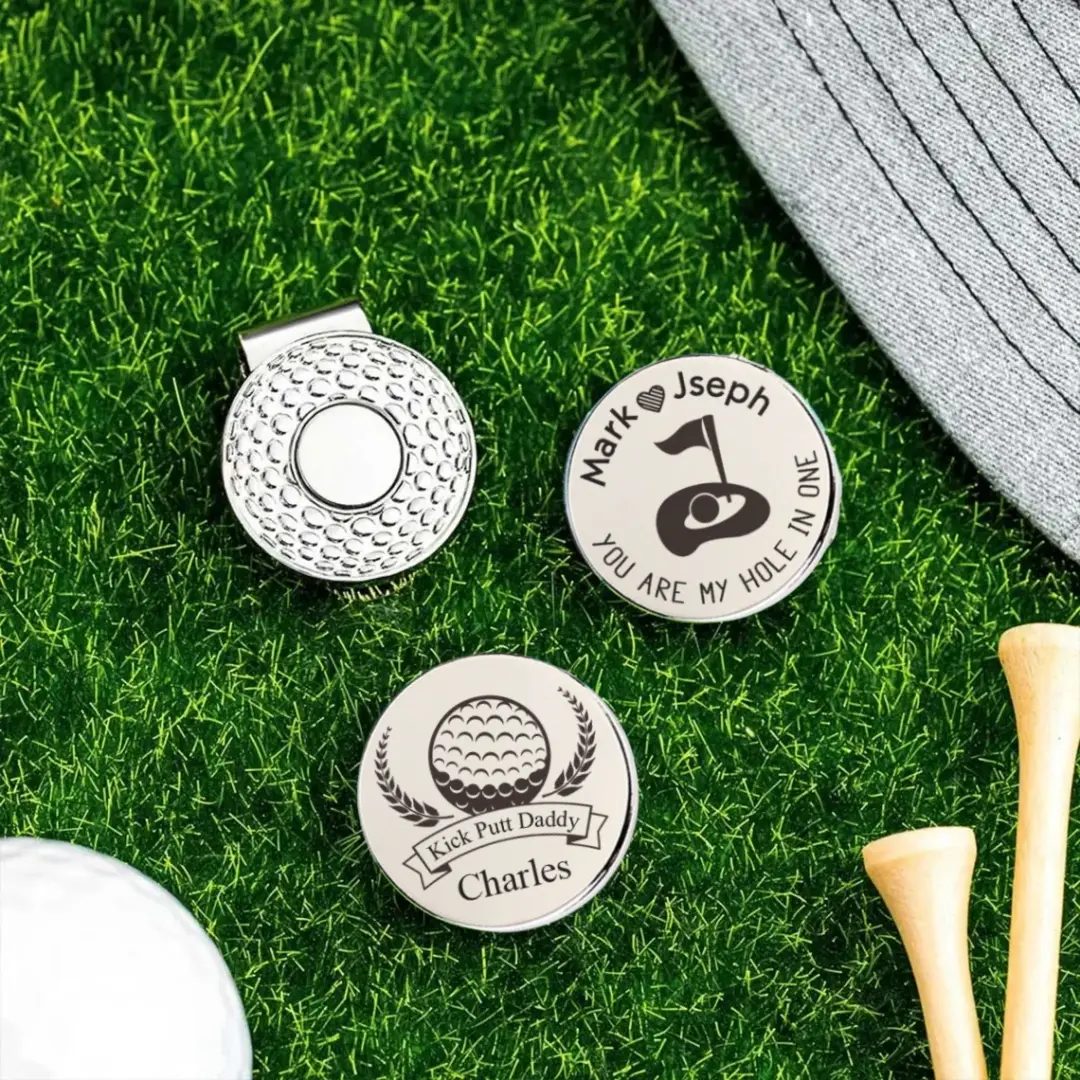 Personalized Name Golf Ball Marker Custom Engraved Golfer Gift - Image 5