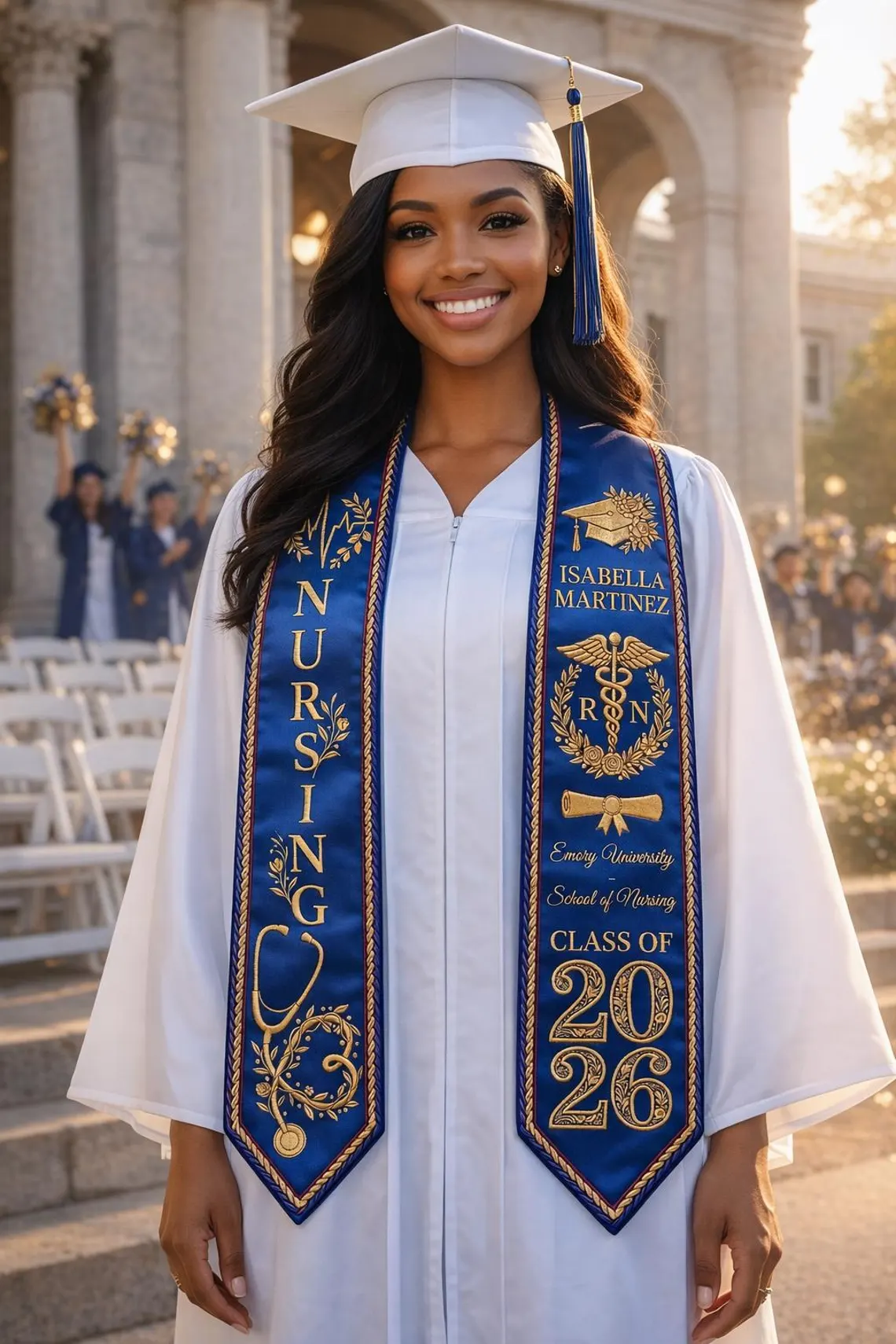 Personalized Nursing Graduation Stole – Custom RN Sash Gift - Image 4