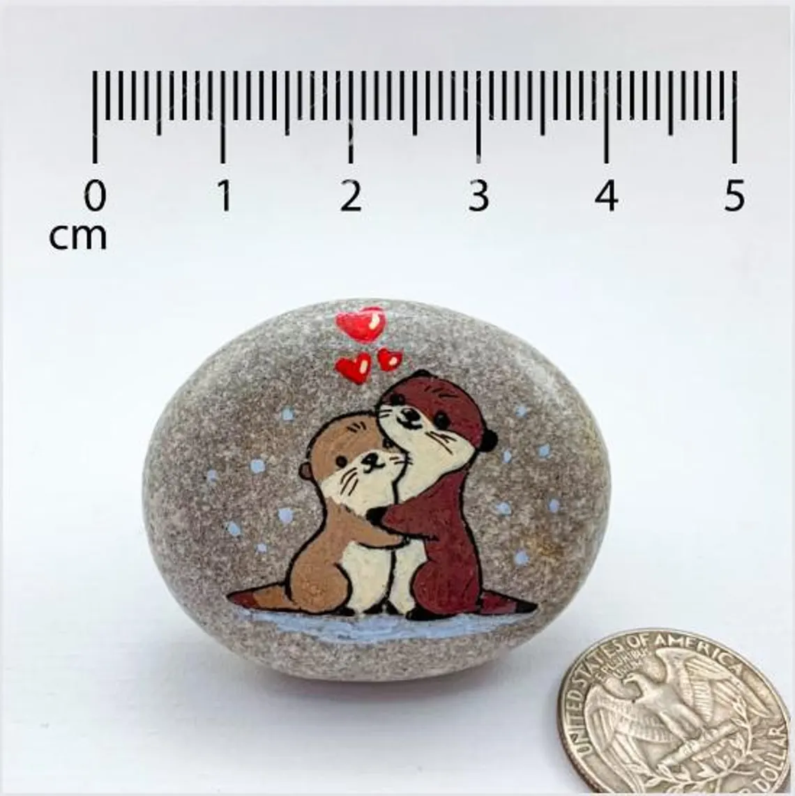Personalized Otter Rock – Valentine Gift for Couples & Long-Distance Love - Image 5