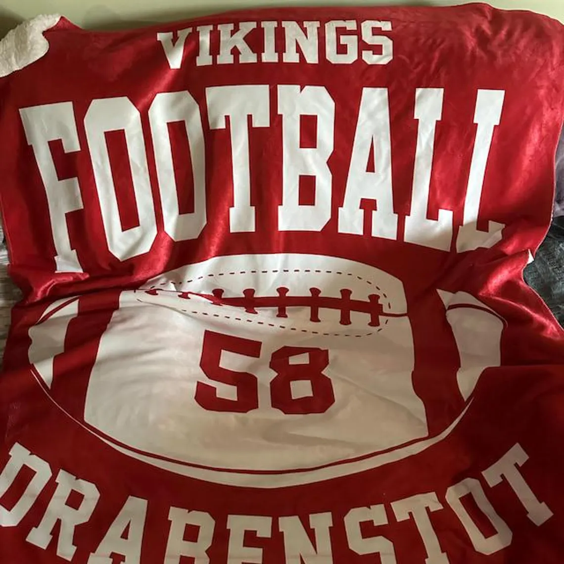 Personalized Football Blanket, Custom Football Gift for Dad, Husband, Son, Kid, Team, Football Team Soft Cozy - Image 5