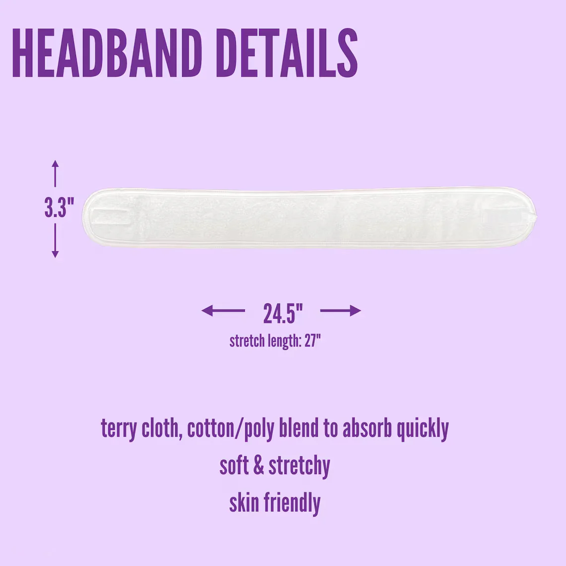 Personalized Embroidered Spa Headband | Face Wash Wrap - Image 5