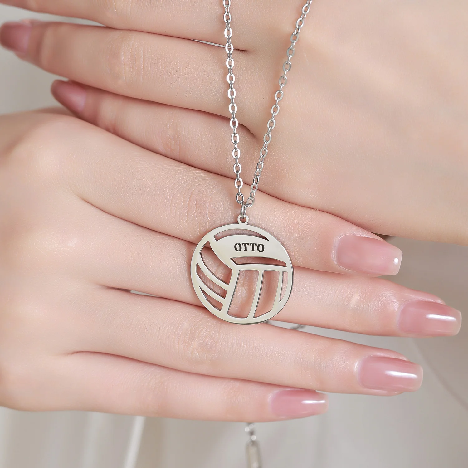 Personalized Name Sports Necklace – Football, Basketball & More - Image 6