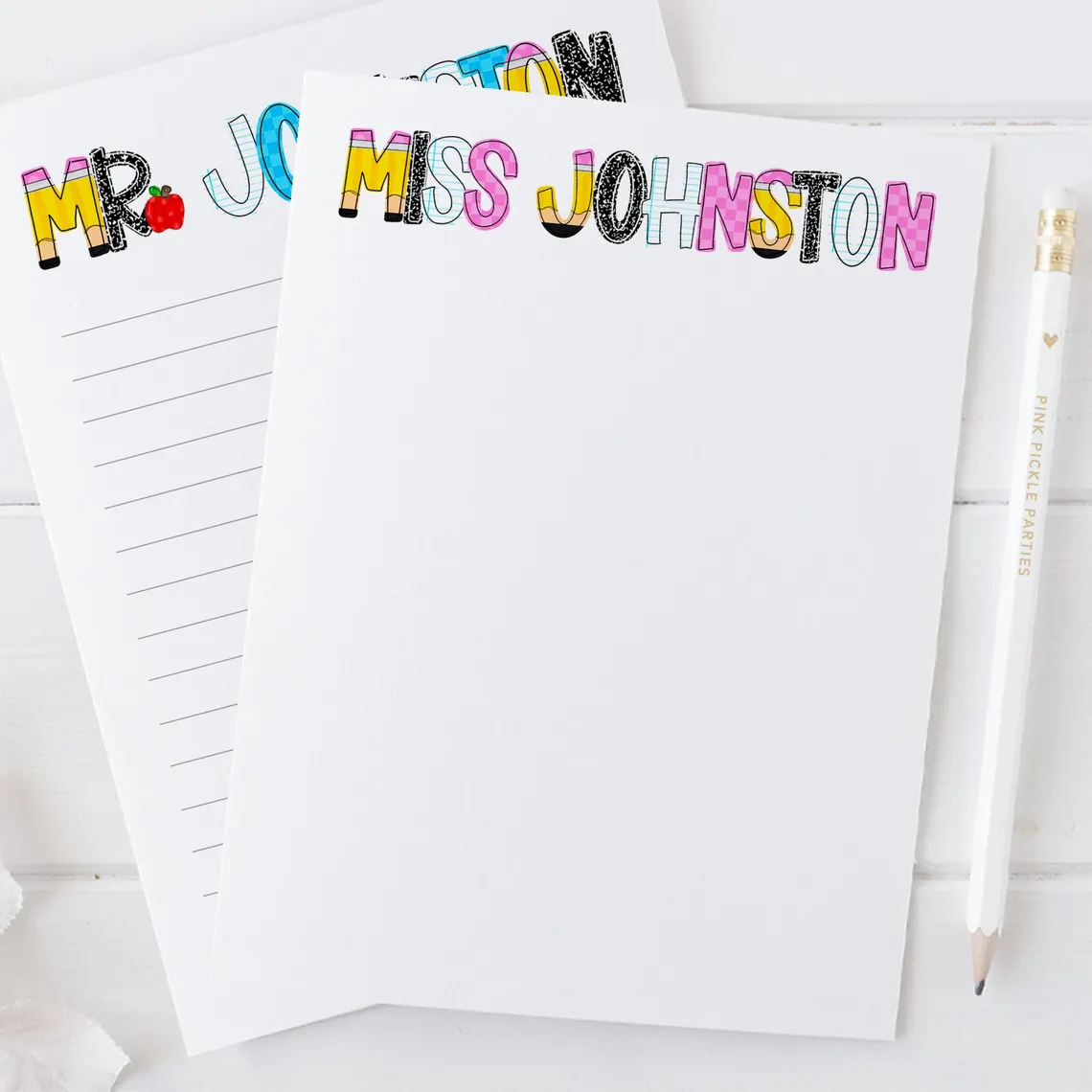 Personalized Teacher Notepad – Custom Gift for Teacher Appreciation - Image 3