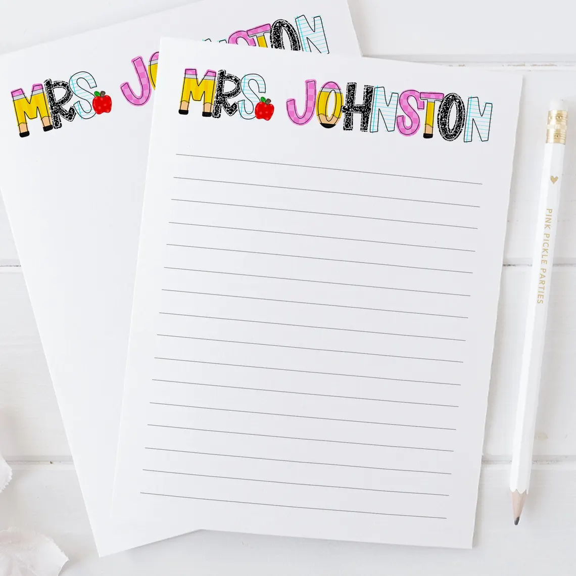 Personalized Teacher Notepad – Custom Gift for Teacher Appreciation - Image 4