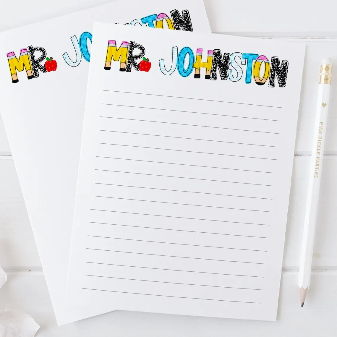 Personalized Teacher Notepad – Custom Gift for Teacher Appreciation - Image 5