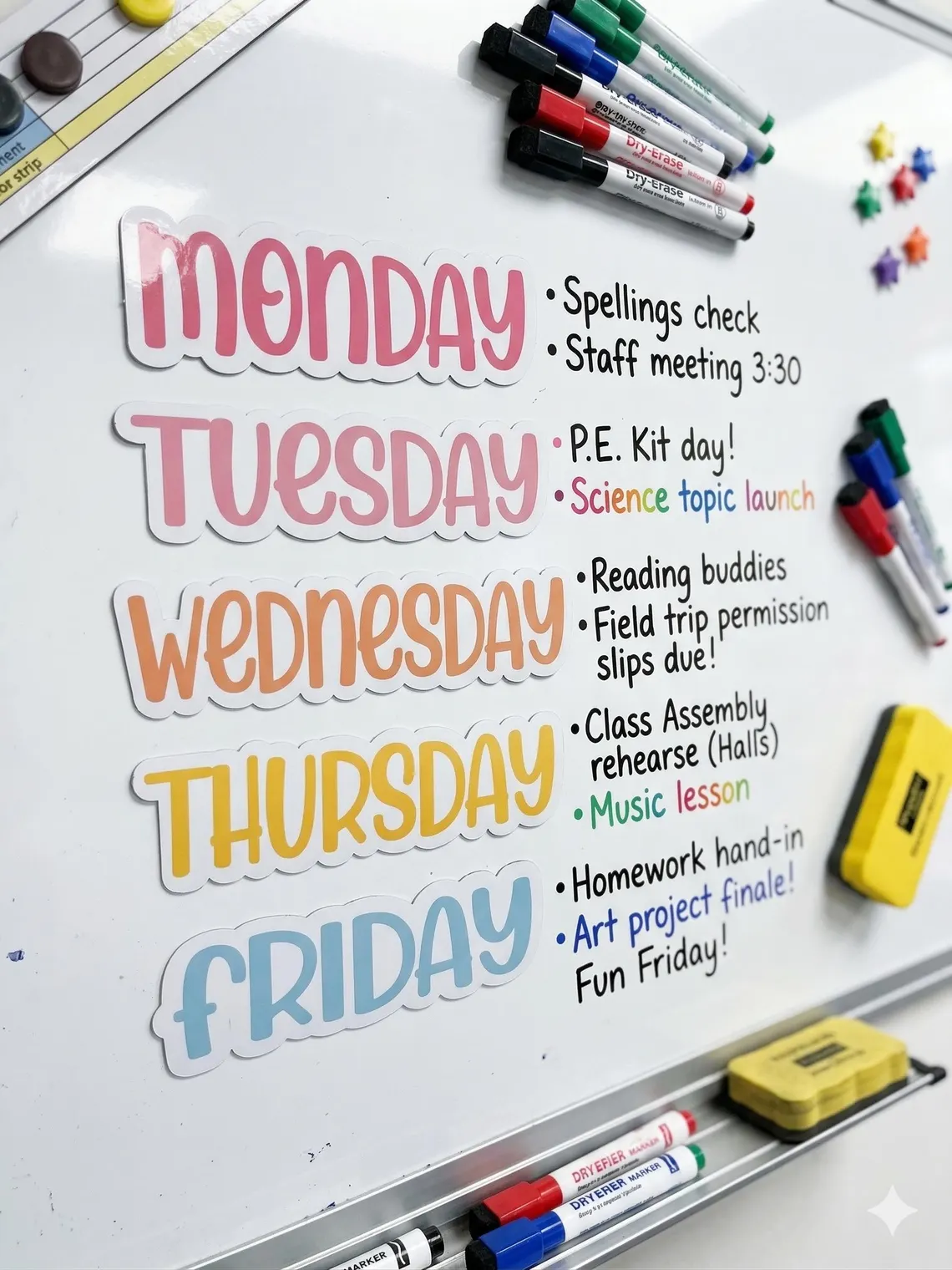 Personalized Teacher Whiteboard Magnets | Custom Classroom Labels