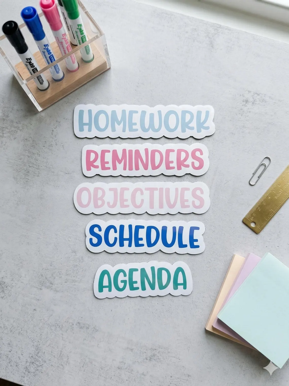 Personalized Teacher Whiteboard Magnets | Custom Classroom Labels - Image 3