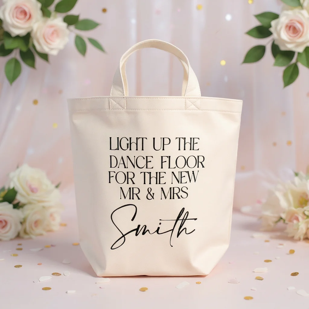 Personalized Wedding Basket for Glow Sticks & Flip Flops
