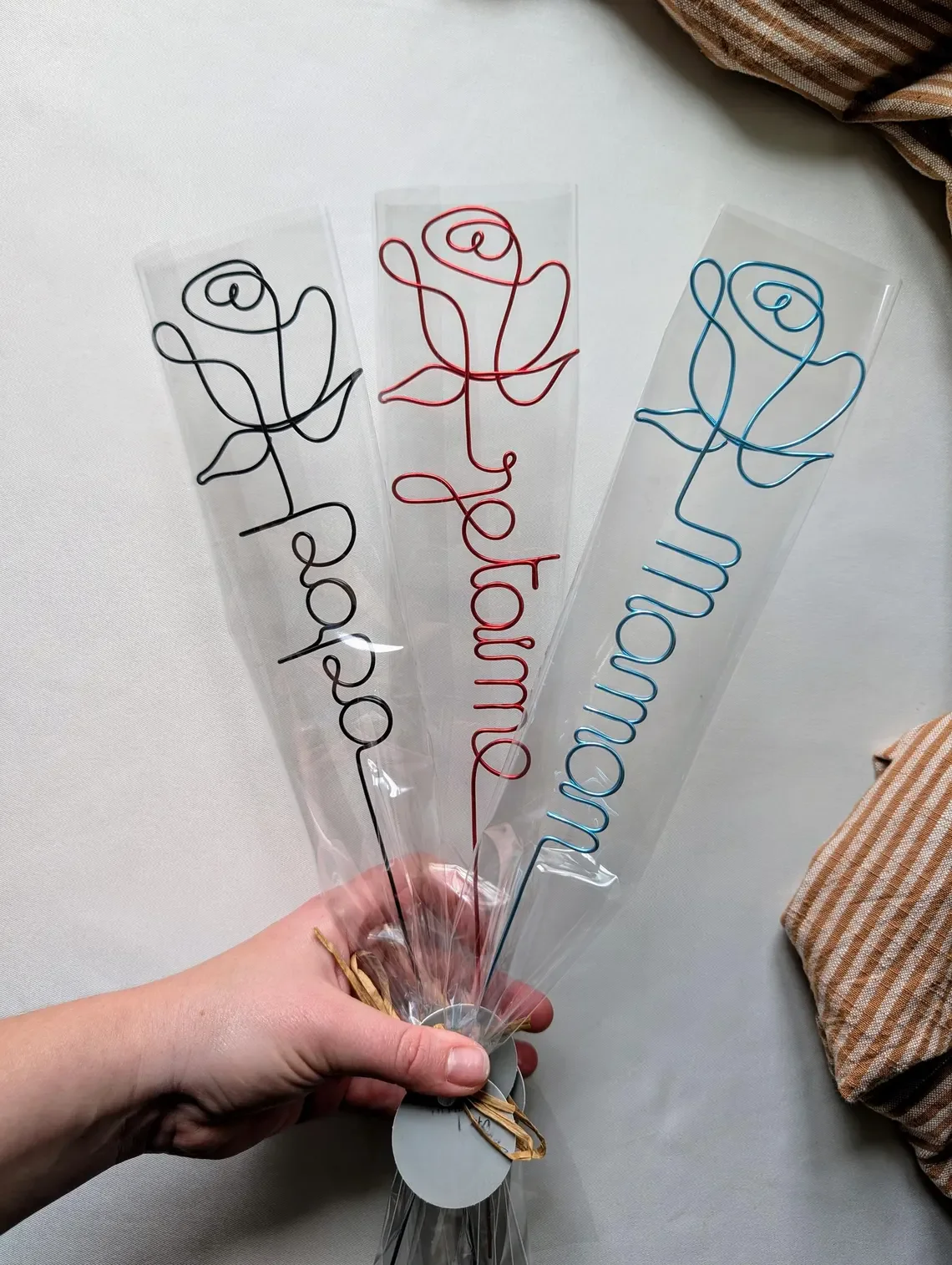 Personalized Wire Rose with Name – Eternal Flower Gift - Image 3