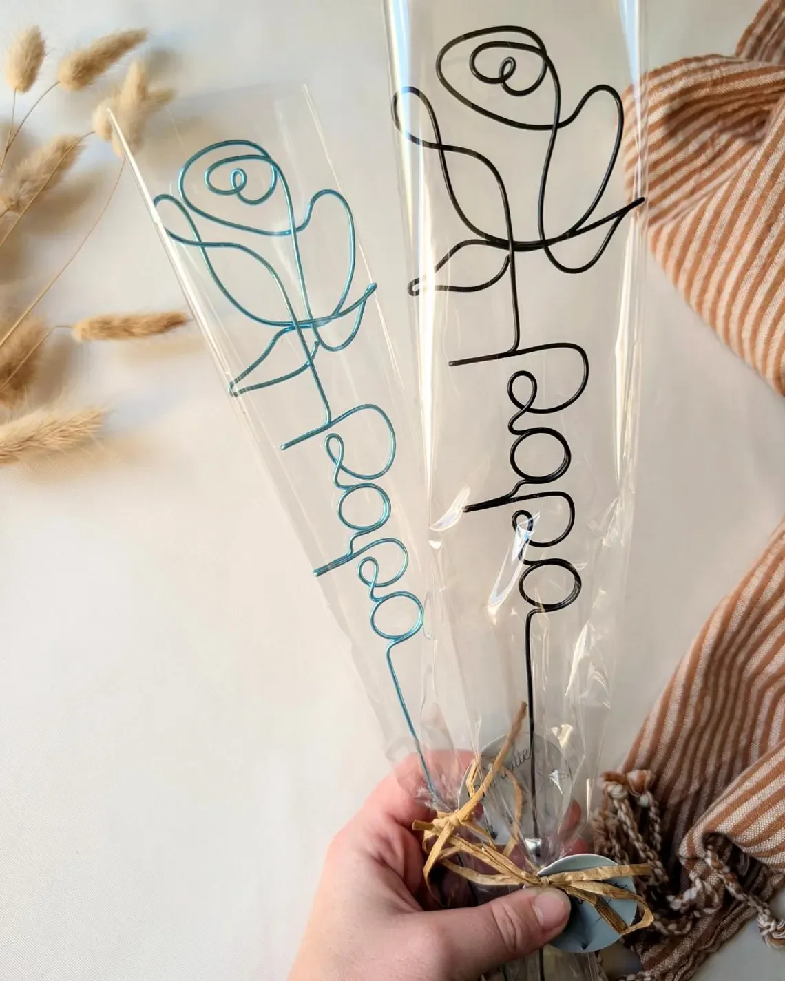 Personalized Wire Rose with Name – Eternal Flower Gift - Image 6