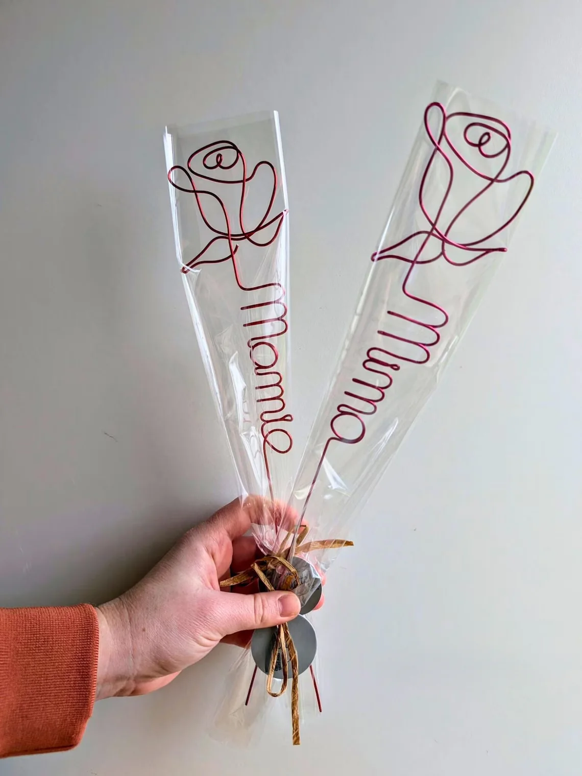 Personalized Wire Rose with Name – Eternal Flower Gift - Image 9