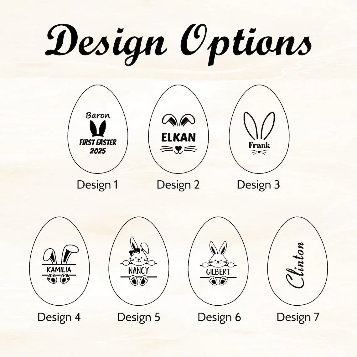 Personalized Wooden Easter Egg – Laser Engraved Easter Gift for Kids 🐣🎁 - Image 11