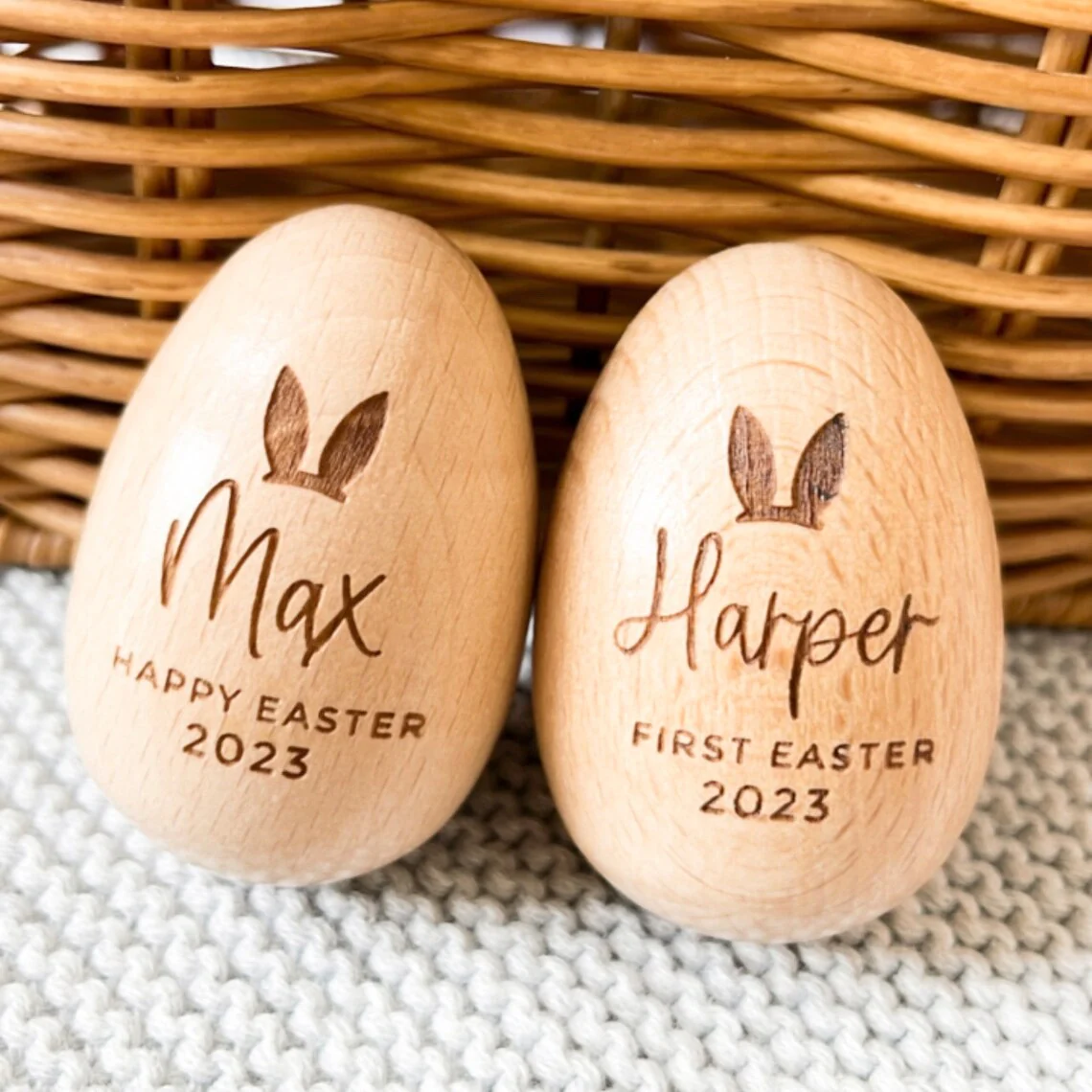 Personalized Wooden Easter Egg – Laser Engraved Easter Gift for Kids 🐣🎁 - Image 7
