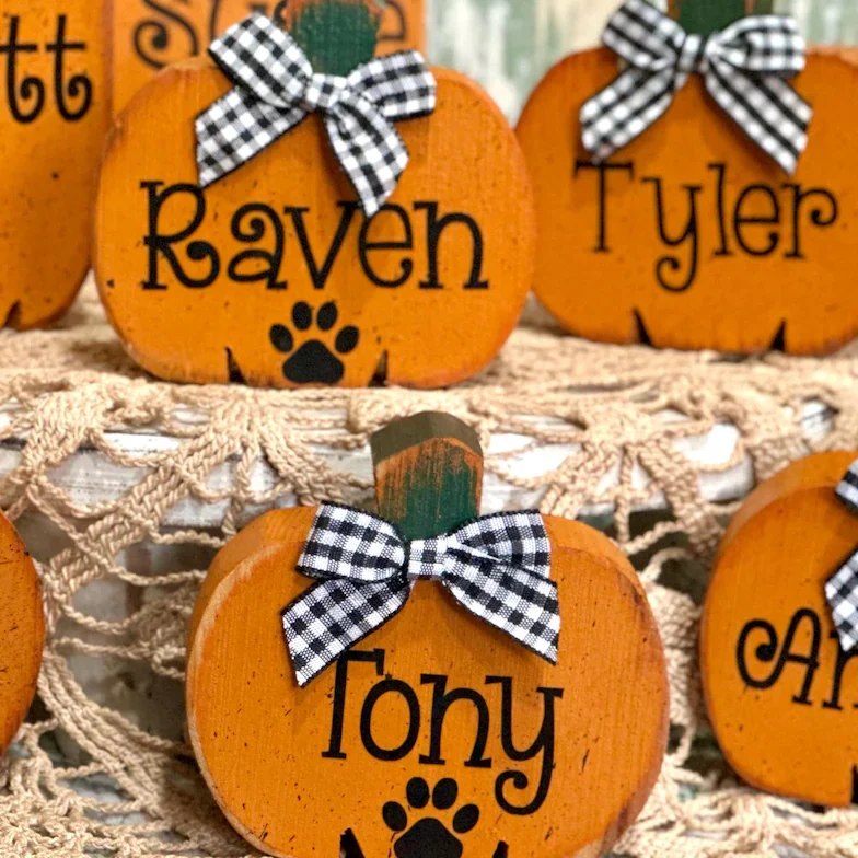 Personalized Wooden Pumpkins – Build Your Pumpkin Patch - Image 3