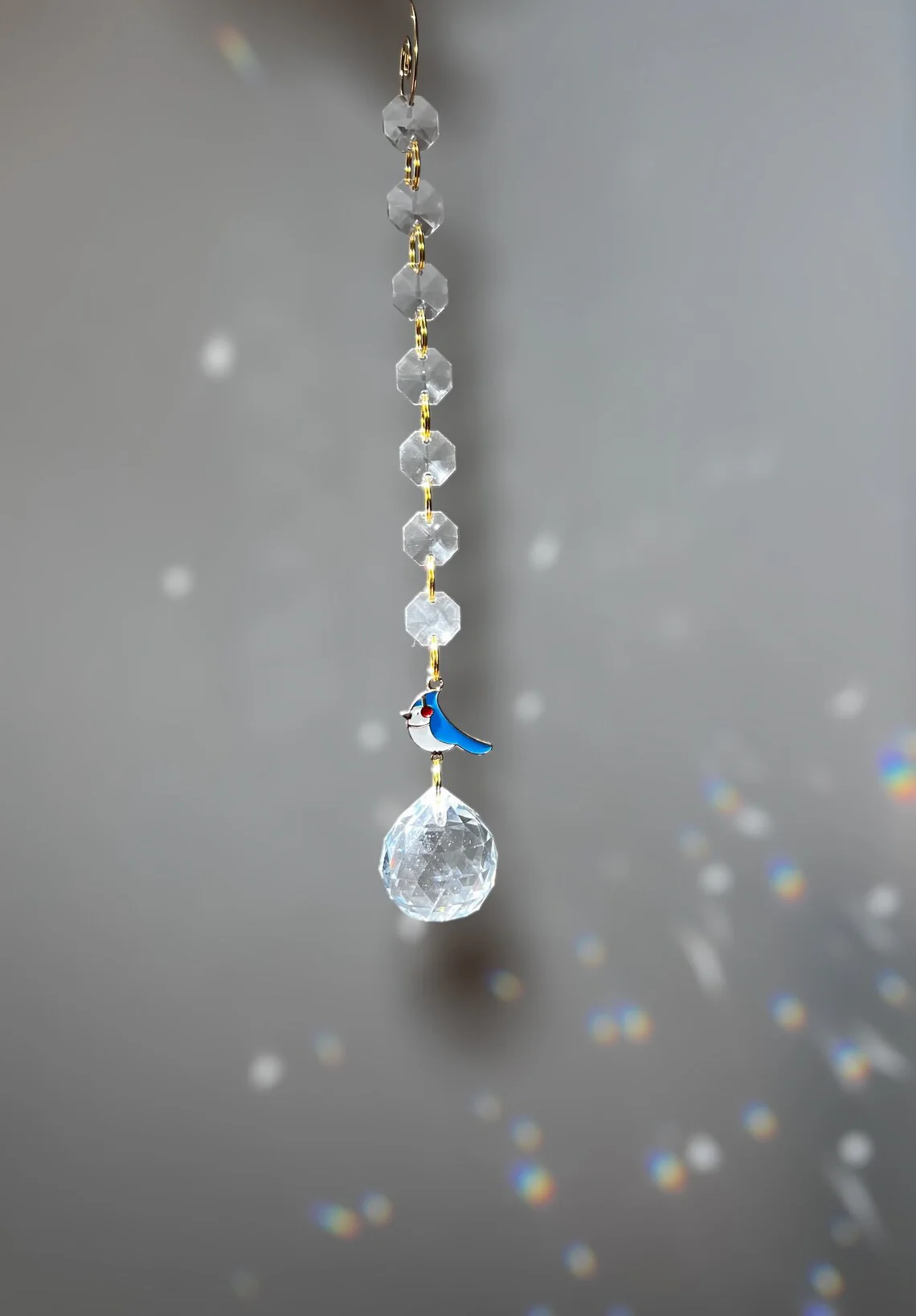 Eternal Rainbow SunCatcher – Cardinal or Blue Jay - Image 5