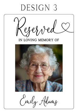 Reserved Memorial Sign, Personalized Memorial Plaque, In Loving Memory Wedding Decor, Sympathy Gift, Memorial Acrylic Wedding Sign - Image 11