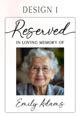 Reserved Memorial Sign, Personalized Memorial Plaque, In Loving Memory Wedding Decor, Sympathy Gift, Memorial Acrylic Wedding Sign - Image 9