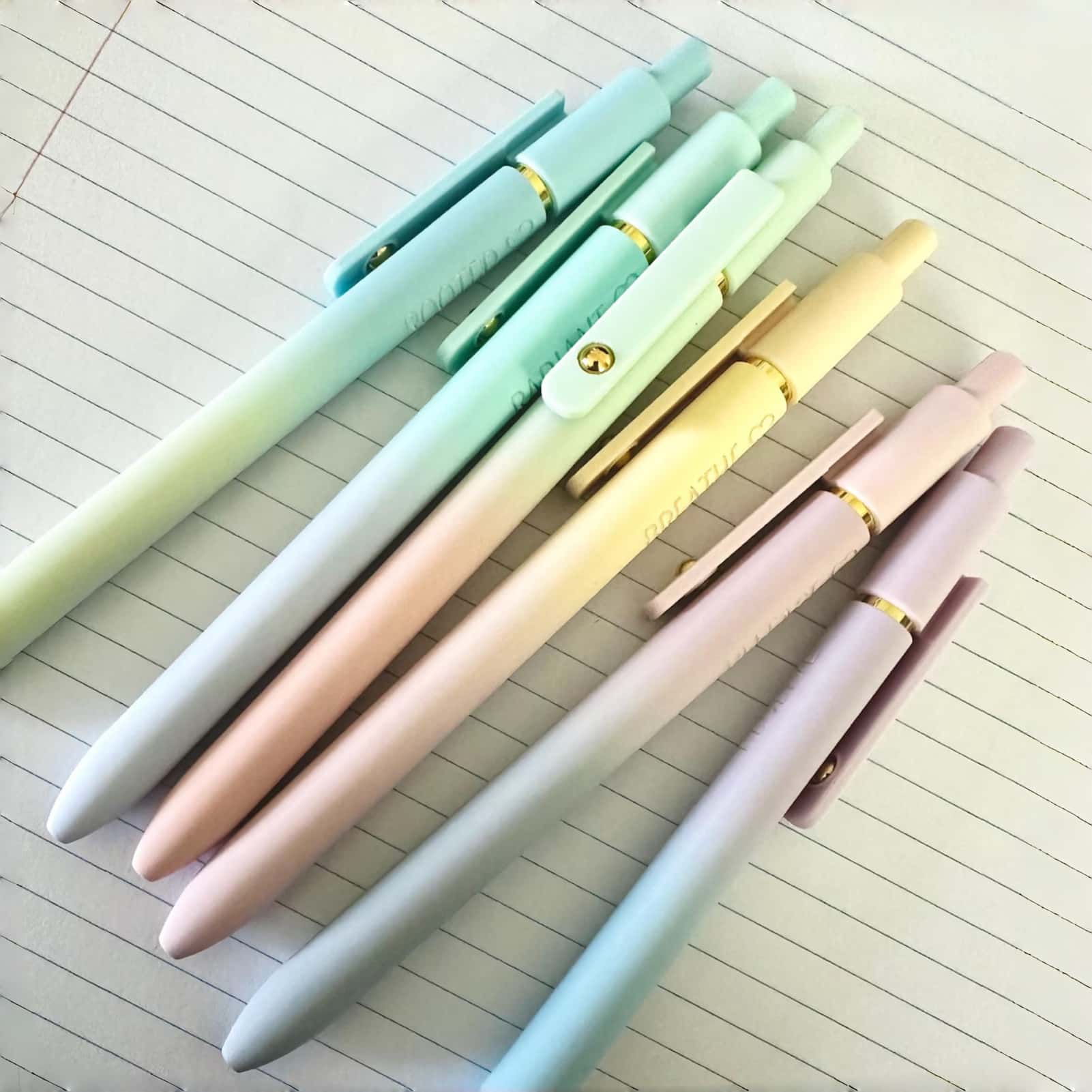 6-Pen Ombre Gel Pen Set | Personalized Gift for Her Birthday & Graduation - Image 3