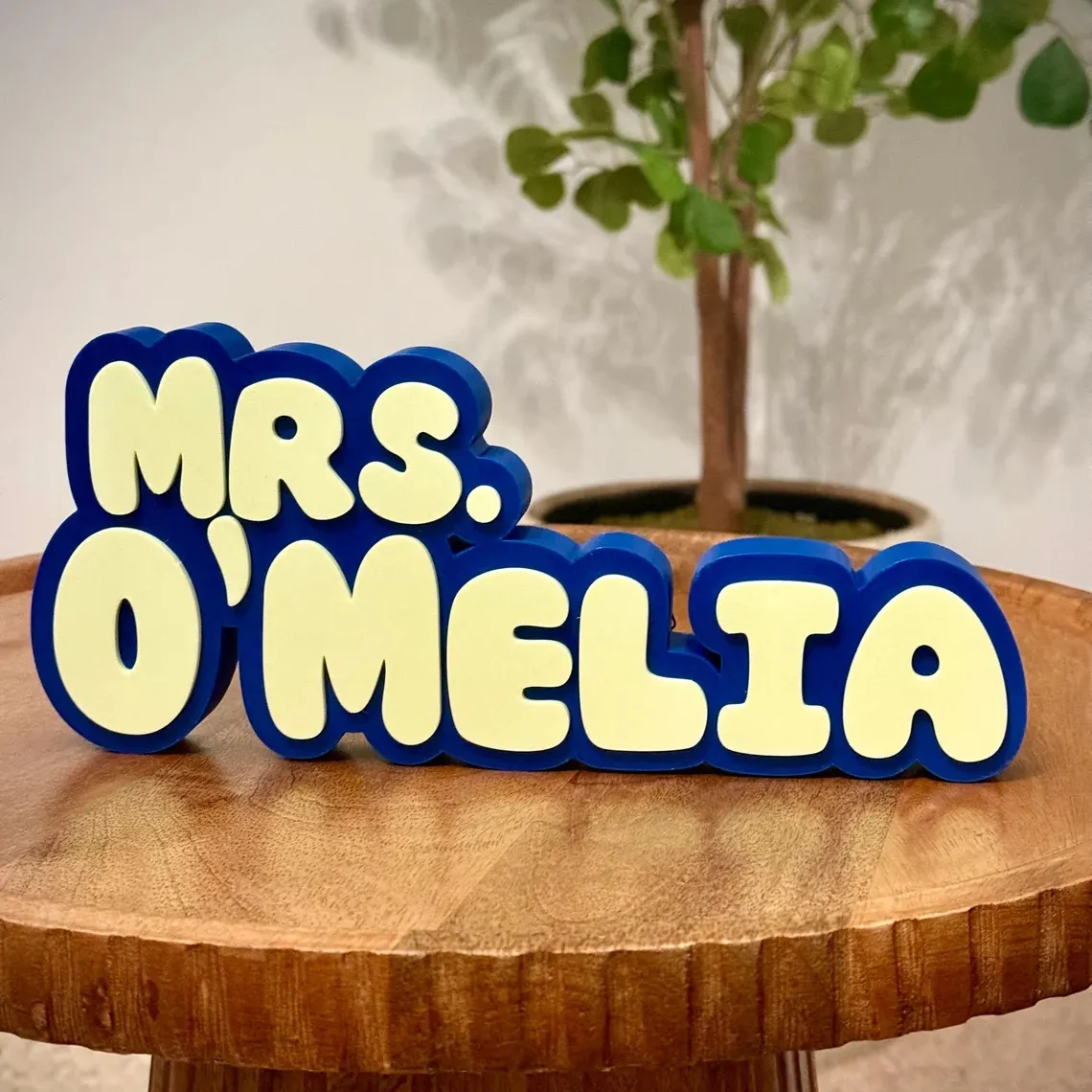 Personalized Teacher Name Sign – Custom Desk Nameplate Gift - Image 4