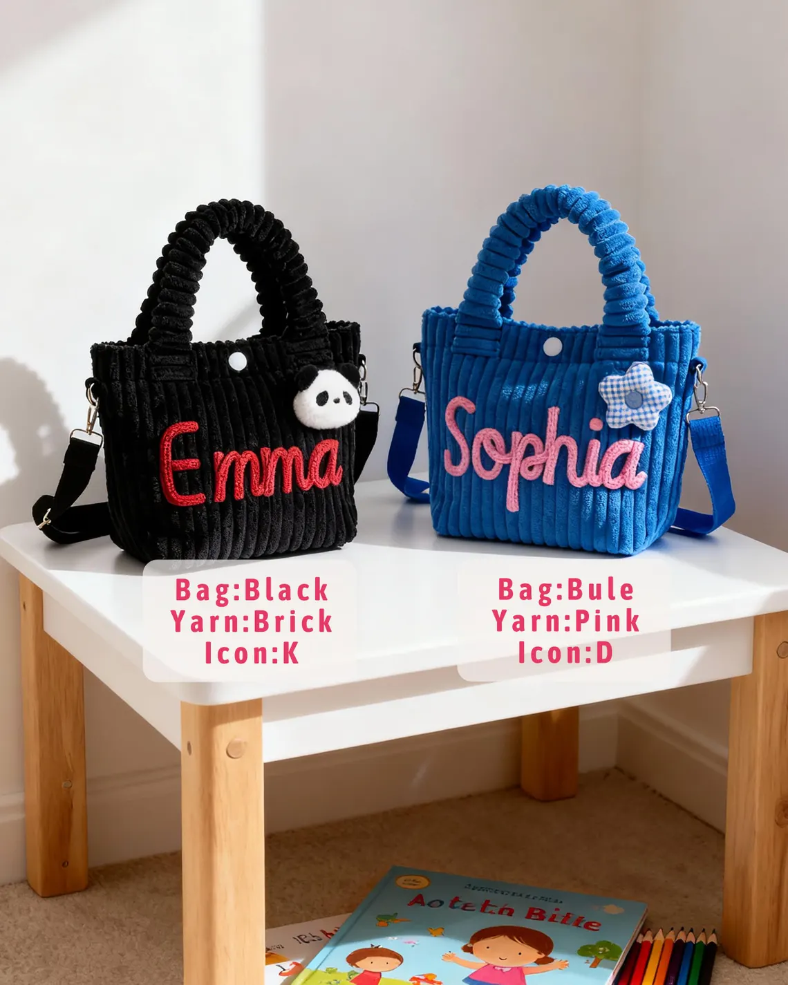 Personalized Toddler & Kids Crossbody Bag – Custom Name Purse - Image 10