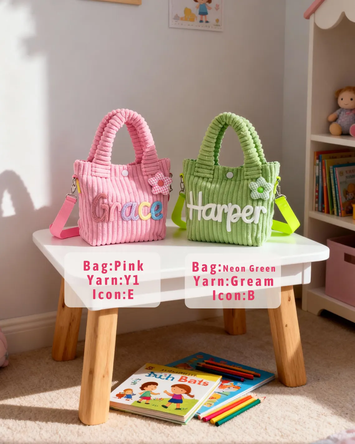 Personalized Toddler & Kids Crossbody Bag – Custom Name Purse - Image 11