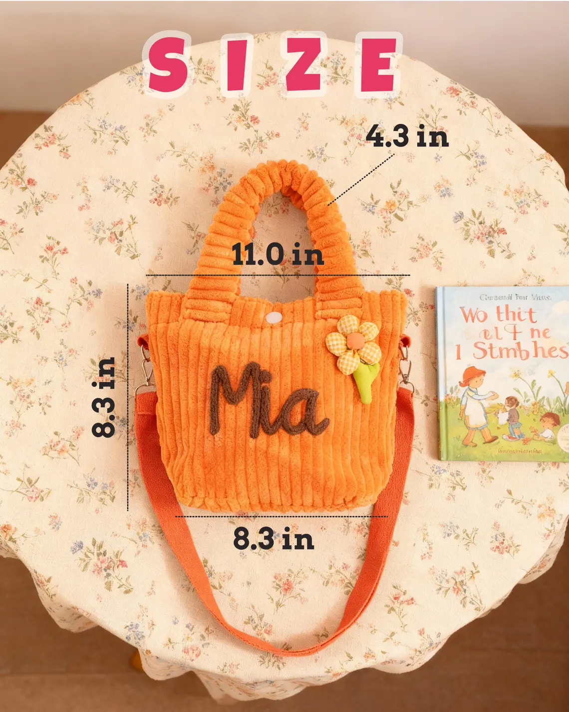 Personalized Toddler & Kids Crossbody Bag – Custom Name Purse - Image 8