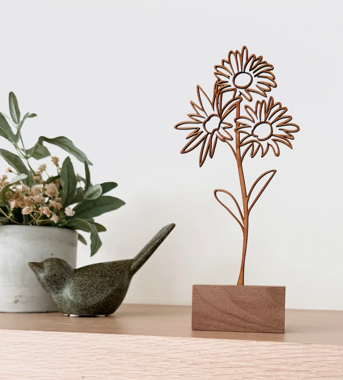 Wood Birth Flower Garden - Custom Wooden Keepsake for Mom - Image 4