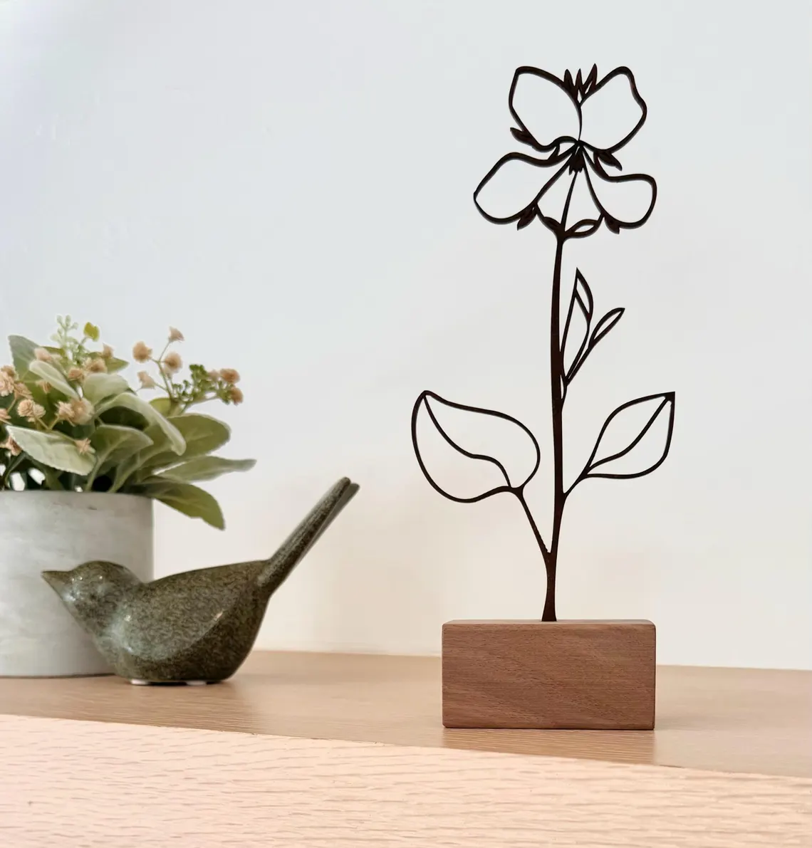 Wood Birth Flower Garden - Custom Wooden Keepsake for Mom - Image 5